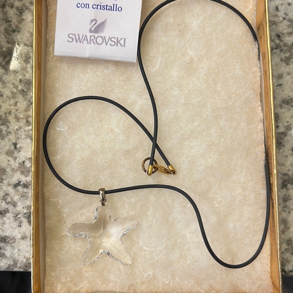 Swarovski starfish necklace
